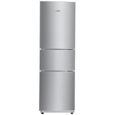 美的(Midea)206升 時(shí)尚三門(mén)三溫冰箱 日耗電0.49度 HIPS環(huán)保內(nèi)膽 閃白銀 BCD-206TM(E)